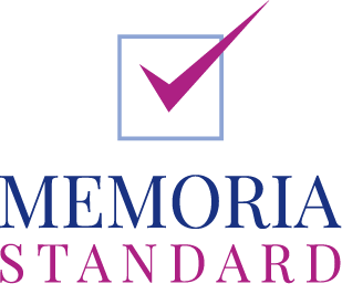 Memoria Standard logo with a checkmark above the text.